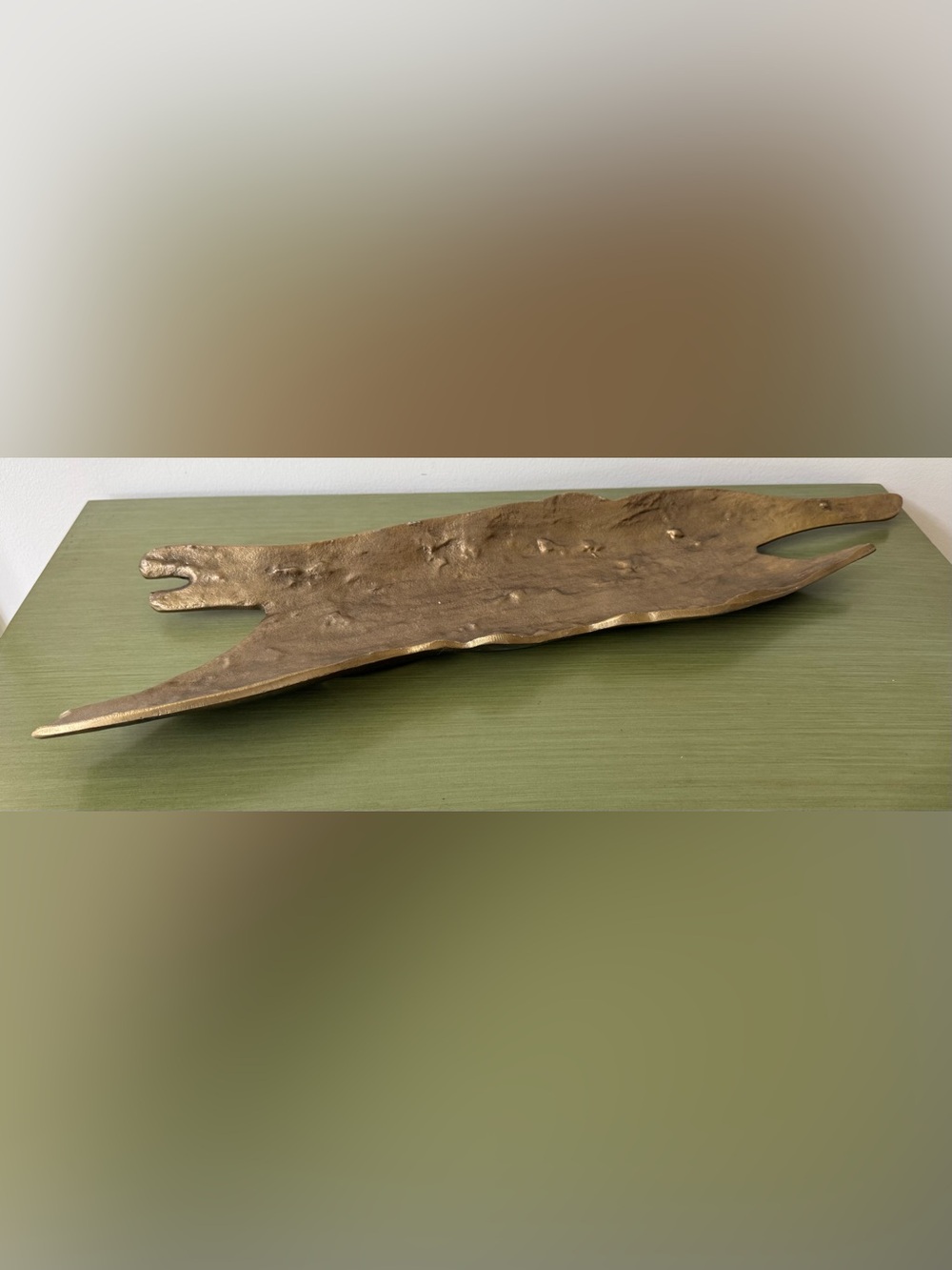 Arhaus Bark Texture Centerpiece Tray